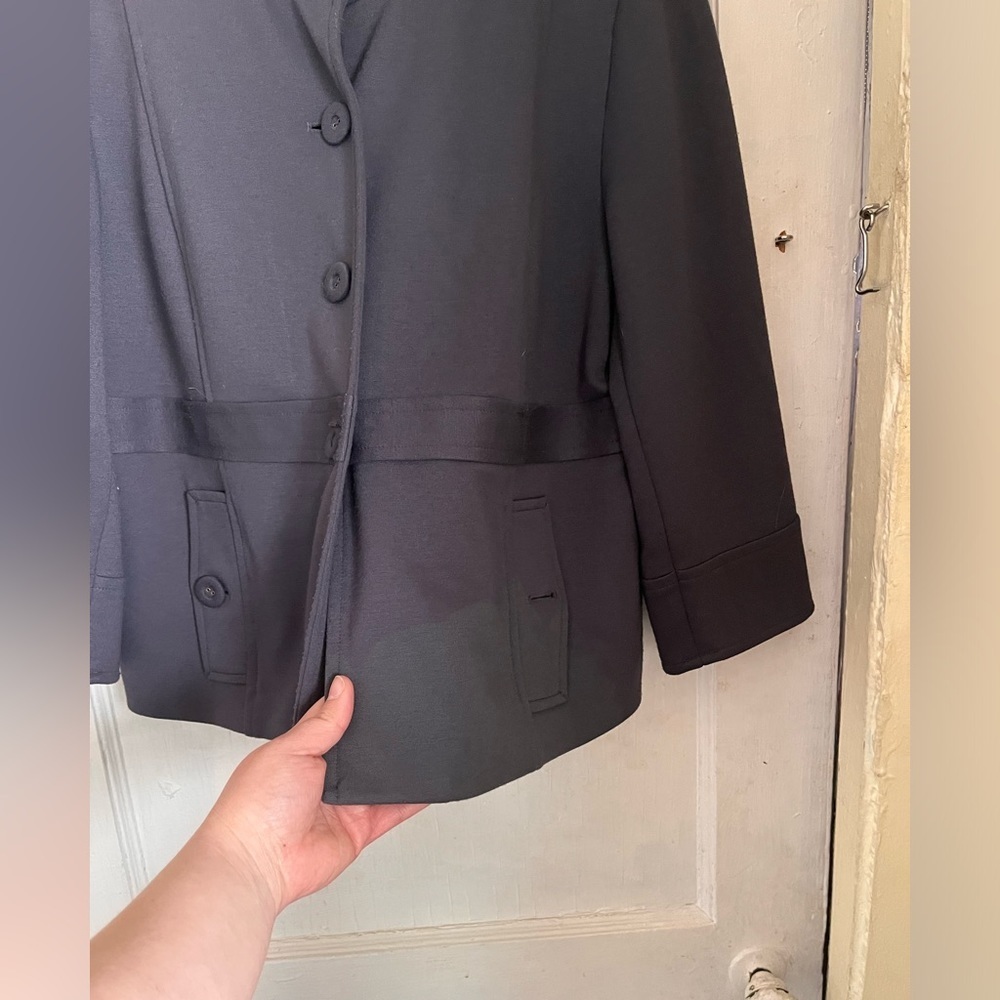 Sandro Swing Button Up Jacket Charcoal Size Medium - image 6